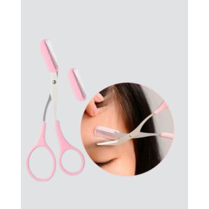 Portable Eyebrow and Eyelash Grooming Scissors – Ergonomic Design