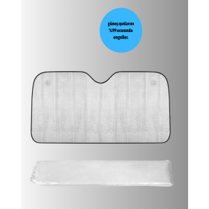 Foldable Reflective Car Sunshade – High Protection Against Summer Heat