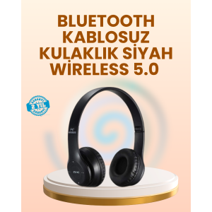 Bluetooth Headset with Adjustable Headband and Soft Ear Cushions