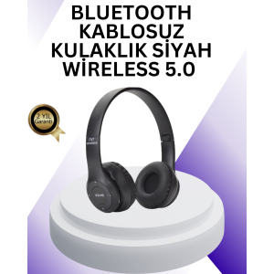 Bluetooth 5.0 Wireless On-Ear Headphones | Stereo Sound and Foldable Design