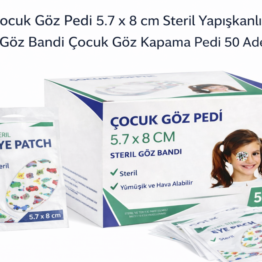 Children s Eye Pad 5.7 x 8 cm Sterile Adhesive Eye Patch Children s Eye Cover Pad 50 Pieces 1 Box Children s Eye Pad 5.7 x 8 cm Sterile Adhesive Eye Patch Children s Eye Cover Pad 50 Pieces 1 Box
