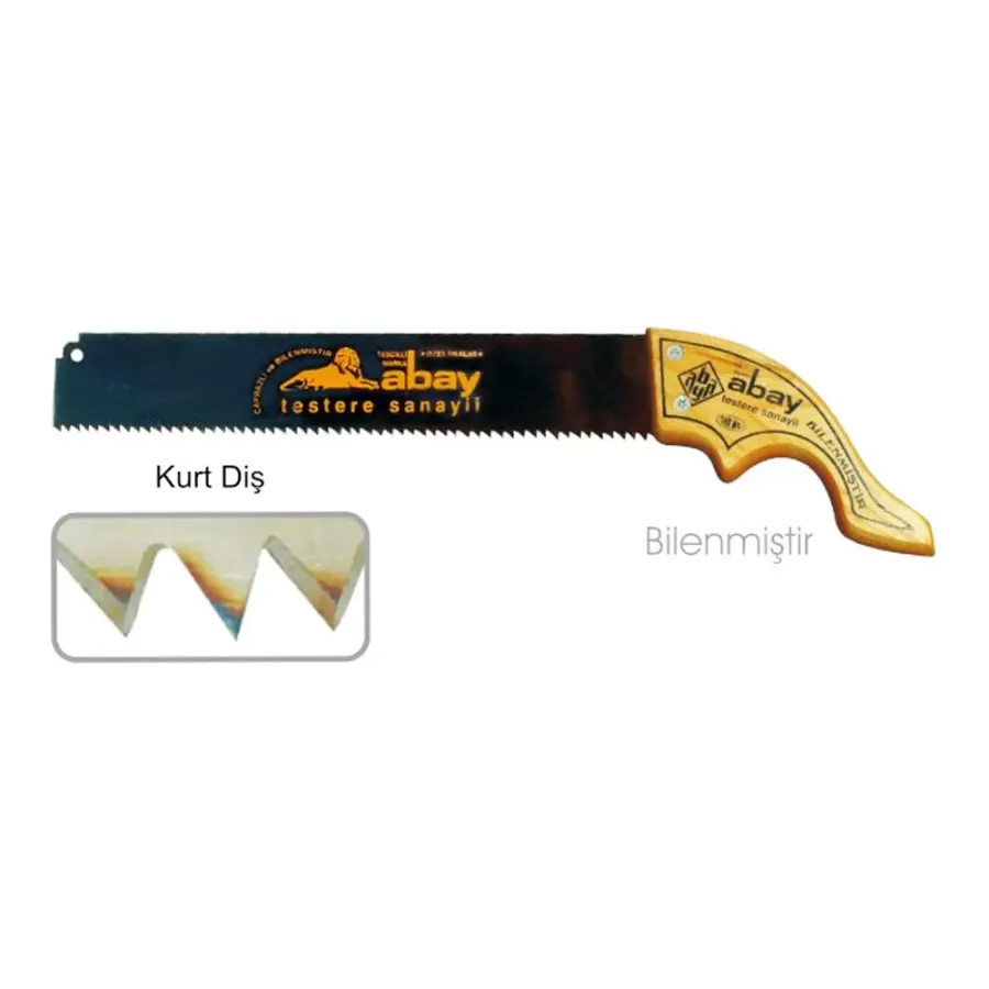 Abay Kurt Tooth Hand Saw 38 cm - Wooden Handle Abay Kurt Tooth Hand Saw 38 cm - Wooden Handle