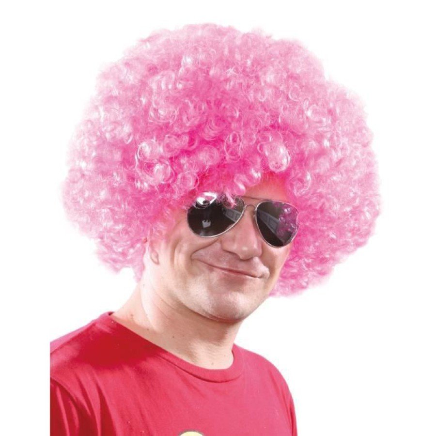 Light Pink Color Curly Afro Bonus Wig Light Pink Color Curly Afro Bonus Wig