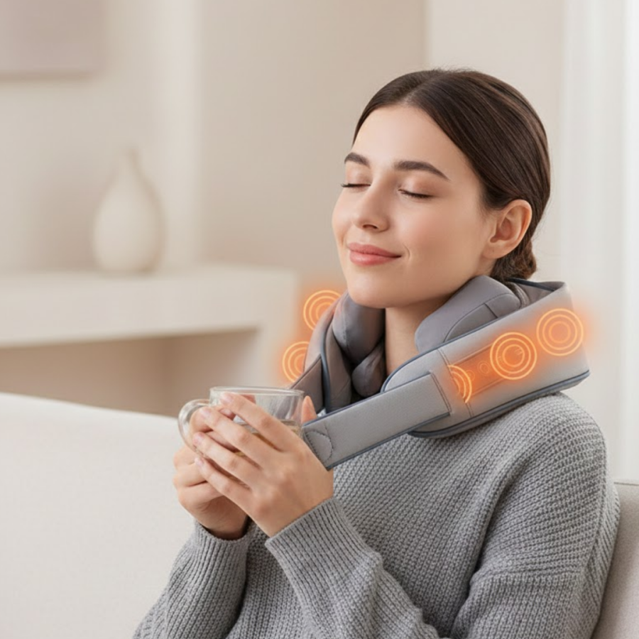 Neck Massager with 1800mAh Battery Capacity