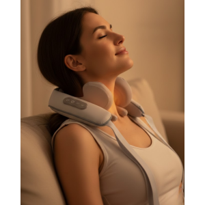 Heat Therapy Neck and Shoulder Massager with Quiet Motor Multi-Zone Use