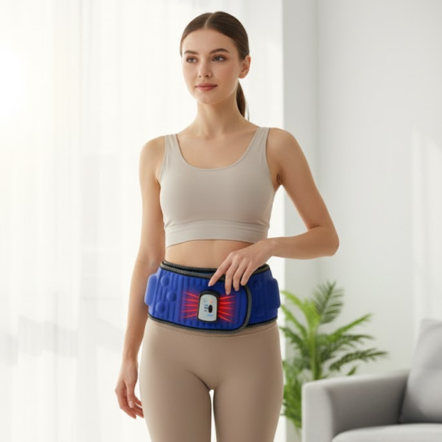Abdominal Waist Massage Belt with 5 Motors and 20 Magnets Plug Abdominal Waist Massage Belt with 5 Motors and 20 Magnets Plug