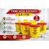 Medical Waste Bucket 1.3 Liter 5 Pieces Medical Waste Box with Lid Infected Waste Bucket Set