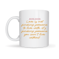 Porcelain Mug with Love Message Model 39 – Romantic Coffee Cup with “Love Is Not Finding Someone…” Written as a Special Gift for Lovers