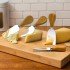 Set of 4 Cheese Knives with Wooden Handle