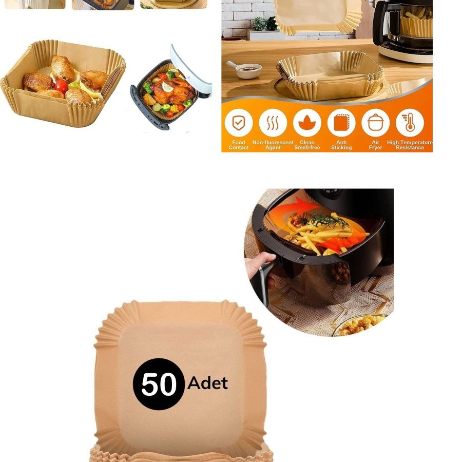 Airfreyer Fryer Paper Square XL / XXL 50pcs Airfreyer Fryer Paper Square XL / XXL 50pcs
