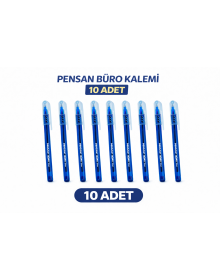 Pensan Büro Ballpoint Pen 1.0 mm Blue 10 Pieces