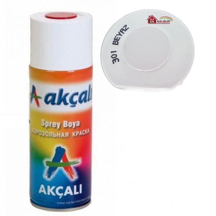 Akçalı Spray Paint 400 ml 301 Bright White