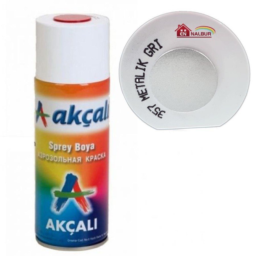 Akçalı Spray Paint 400 ml 357 Metallic Gray