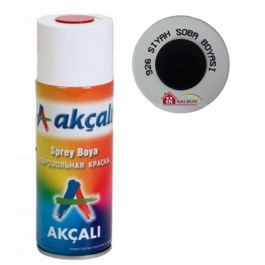 Akçalı Spray Paint 400 ml 926 Black Stove Paint Akçalı Spray Paint 400 ml 926 Black Stove Paint
