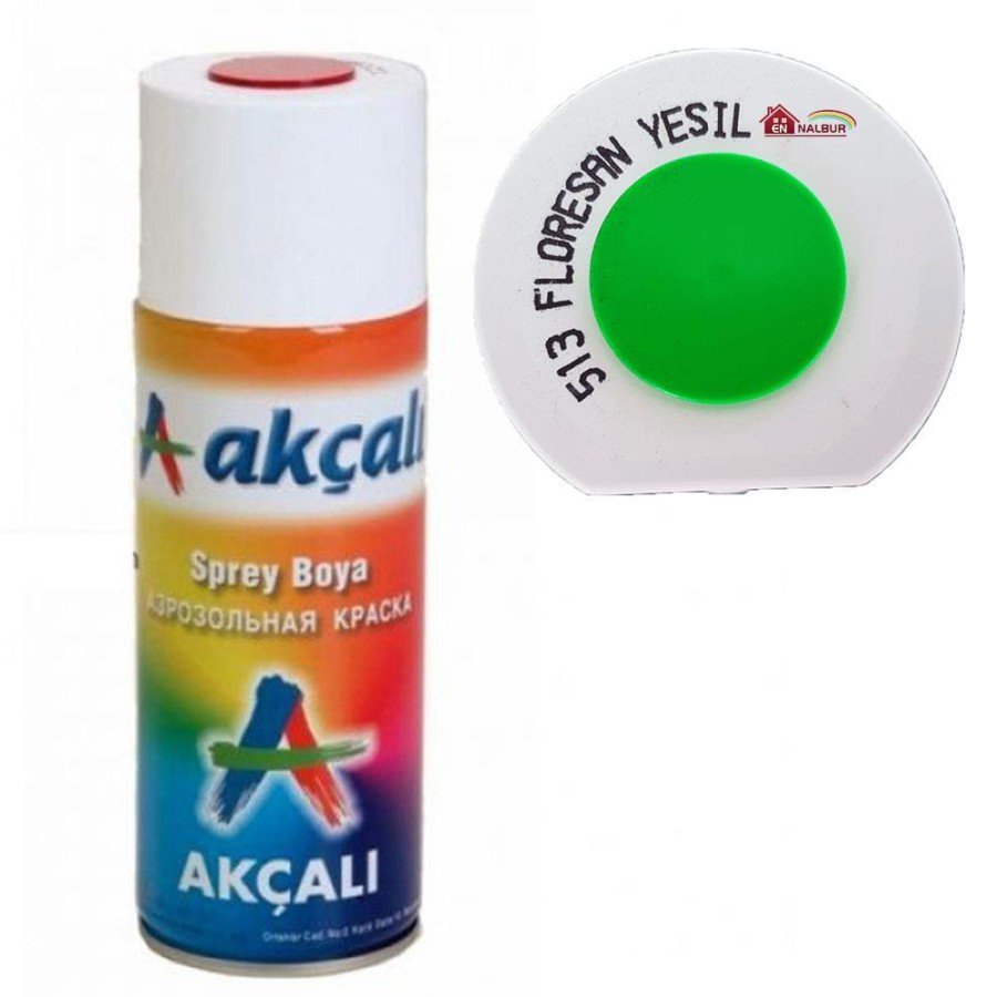 Akçalı Spray Paint 400 ml 513 Fluorescent Green