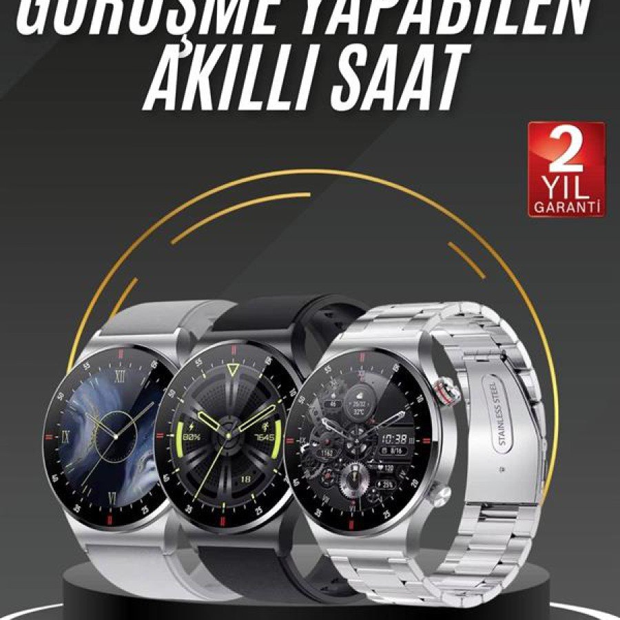 Smart Watch Pedometer Heart Rate Monitor Vibration Feature Call Answering Social Media