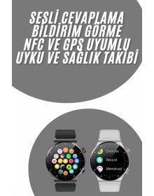 Smart Watch Pedometer Heart Rate Monitor Vibration Feature Call Answering Social Media