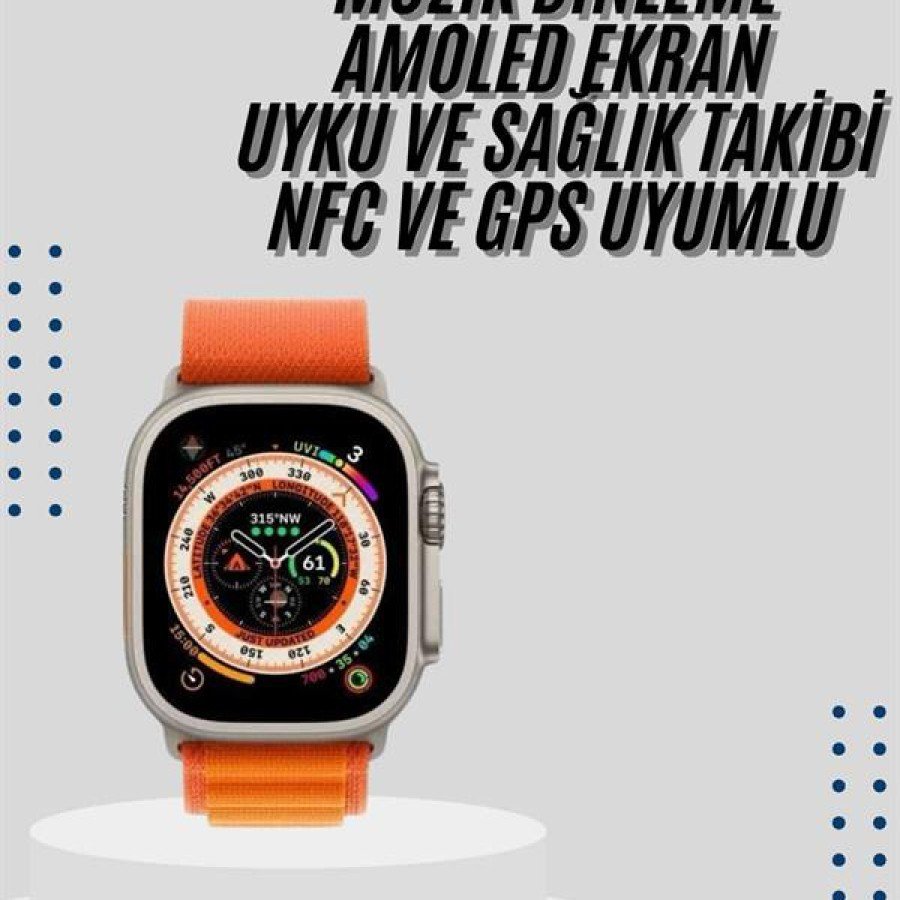 Smart Watch Bleutooth Connected Smart Watch Amoled Screen 49 MM Smart Watch Bleutooth Connected Smart Watch Amoled Screen 49 MM