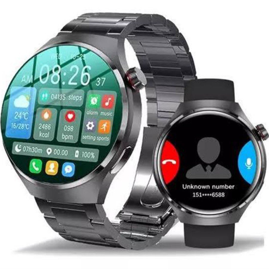 Smart Watch Metal Band GPS and NFC Compatible Call Answerer Smart Watch Metal Band GPS and NFC Compatible Call Answerer