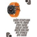 Smart Watch Unisex Elegant Looking Titanium Case Amoled Screen Listening to Music