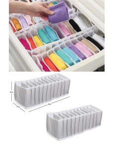 Accordion Drawer Organizer 10 Compartments Size M Socks Laundry Towel Organizer