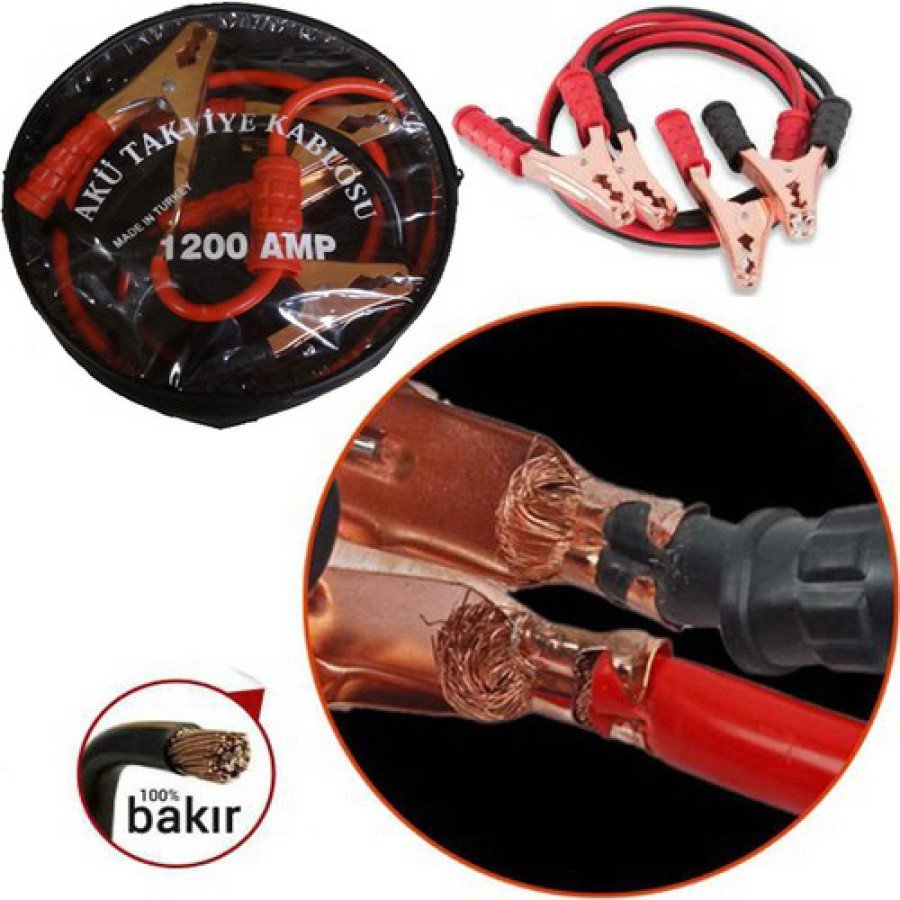 Battery Booster Cable 1200 Ampere (With Carrying Bag)
