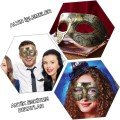Gold Antique Face Mask - Antique Style Ball Mask
