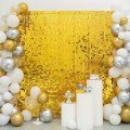 Gold Gold Color Rectangular Cut Shiny Glitter Look Background Curtain Decor 1x2 Meters Gold Gold Color Rectangular Cut Shiny Glitter Look Background Curtain Decor 1x2 Meters
