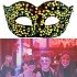 Gold Color Back Elastic Sequin Sequin Embroidered Prom After Party Mask