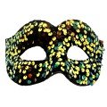 Gold Color Back Elastic Sequin Sequin Embroidered Prom After Party Mask