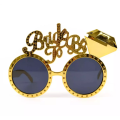 Gold Color Bride To Be Written Bridal Glasses 15x10 cm Gold Color Bride To Be Written Bridal Glasses 15x10 cm