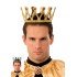 Gold Color King Crown Compatible with Children and Adults