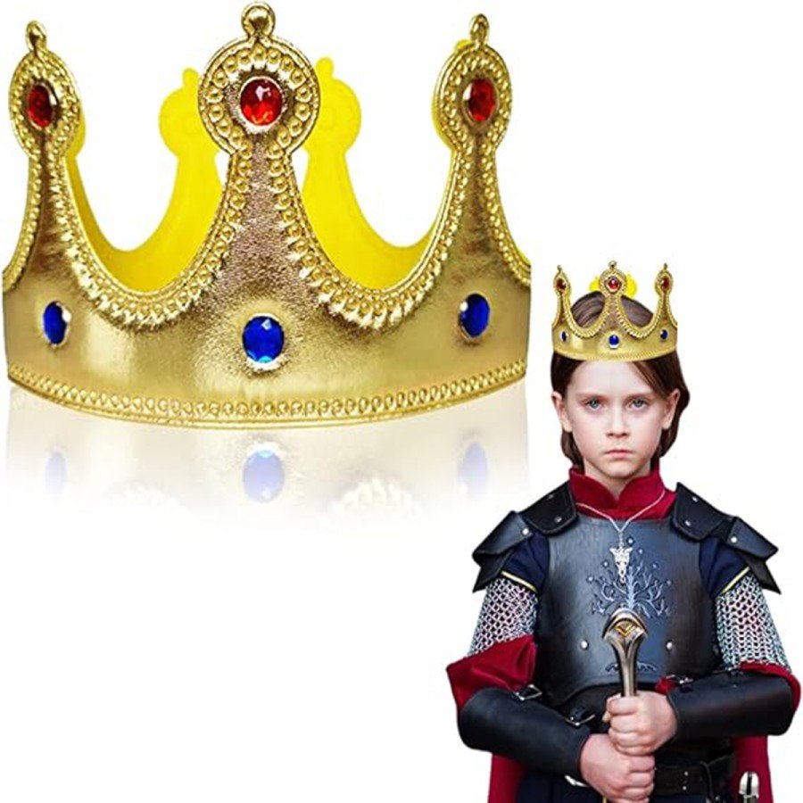 Children s King Crown Made of Gold Color Eva Material 57 cm