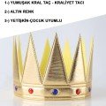 Gold Color Eva Soft King Royal Crown Compatible with Adults and Children 55 cm Gold Color Eva Soft King Royal Crown Compatible with Adults and Children 55 cm