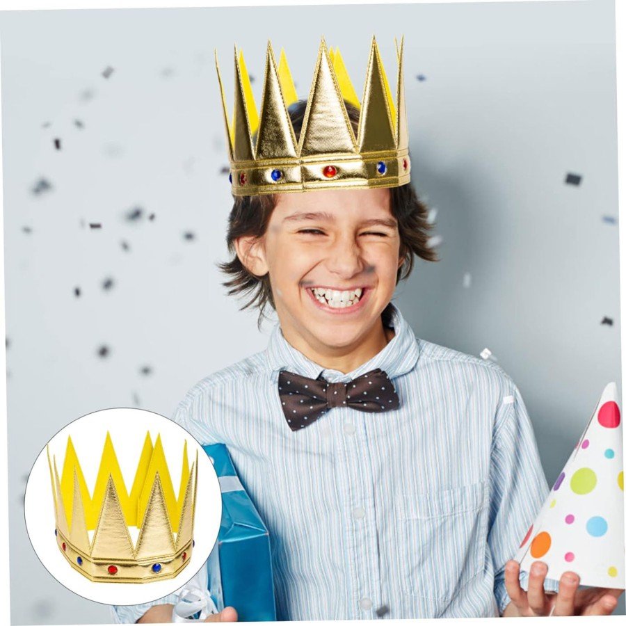 Gold Color Eva Soft King Royal Crown Compatible with Adults and Children 55 cm Gold Color Eva Soft King Royal Crown Compatible with Adults and Children 55 cm