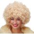 Golden Color Curly Afro Bonus Wig Hair Party Wig Platinum Gold