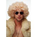 Golden Color Curly Afro Bonus Wig Hair Party Wig Platinum Gold Golden Color Curly Afro Bonus Wig Hair Party Wig Platinum Gold