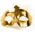 Gold Color Costume Party Extra Shiny Prom Mask 15x10 cm