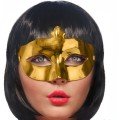 Gold Color Costume Party Extra Shiny Prom Mask 15x10 cm