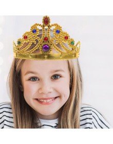 Gold Color Plastic Princess Crown Queen Crown 60 cm