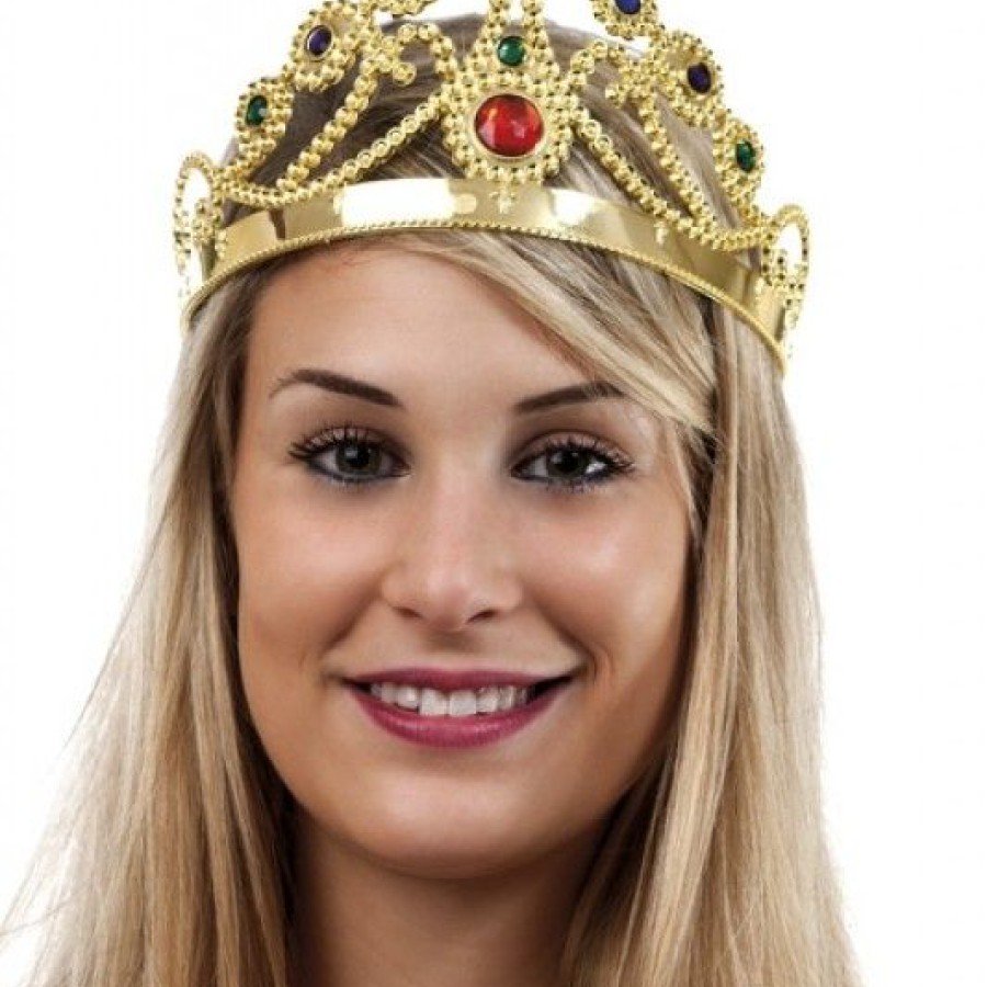 Gold Color Plastic Princess Crown Queen Crown 60 cm