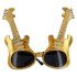 Gold Color Rockn Roll Guitar Shaped Party Glasses 15x15 cm