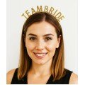 Gold Color Team Bride Crown Plastic – Bride and Bridesmaid Crown