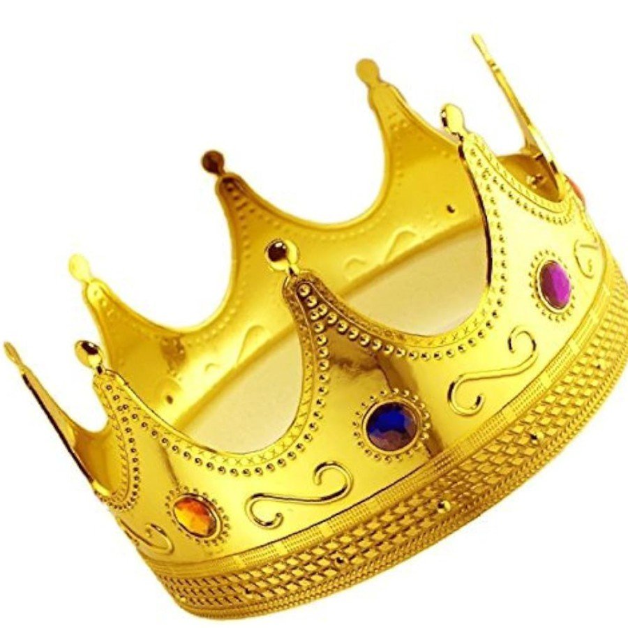 Gold Color Adult and Child Compatible King Crown 60 cm Gold Color Adult and Child Compatible King Crown 60 cm