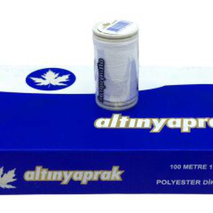 12 PIECES WHITE 100 MT SEWING THREAD