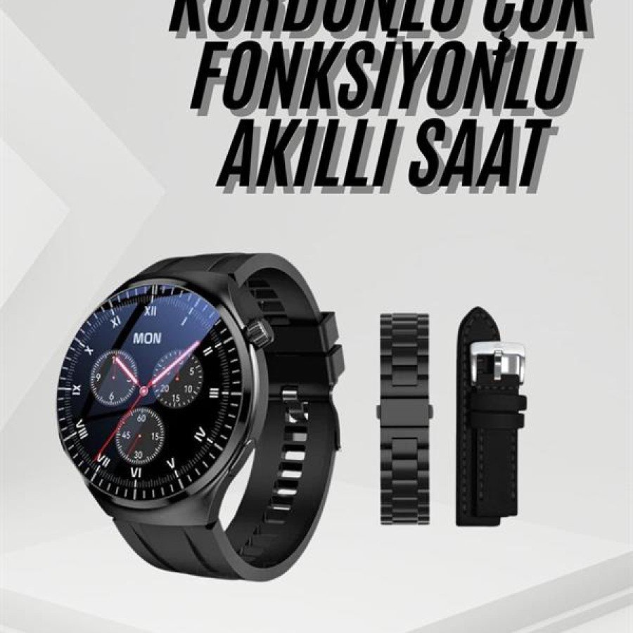 Sleep and Health Tracking with Amoled Screen Metal Leather Silicone Band