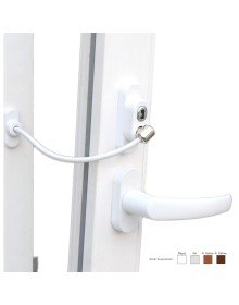 PVC Door Window Safety Lock with Key and Rope