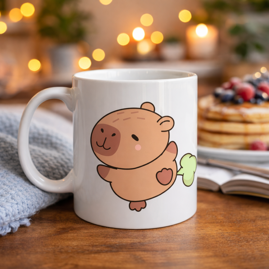 Cute Capybara Patterned Porcelain Mug MODEL 96 CAPYBARA – Cheerful Design, Coffee & Tea Cup, Gift Porcelain Cup Cute Capybara Patterned Porcelain Mug MODEL 96 CAPYBARA – Cheerful Design, Coffee & Tea Cup, Gift Porcelain Cup