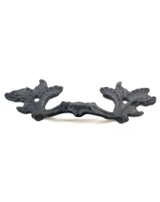 Antique Style Decorative Brass Flower Door Handle - 40x125 mm, Oxide Antique Style Decorative Brass Flower Door Handle - 40x125 mm, Oxide