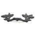Antique Style Decorative Brass Flower Door Handle - 40x125 mm, Oxide